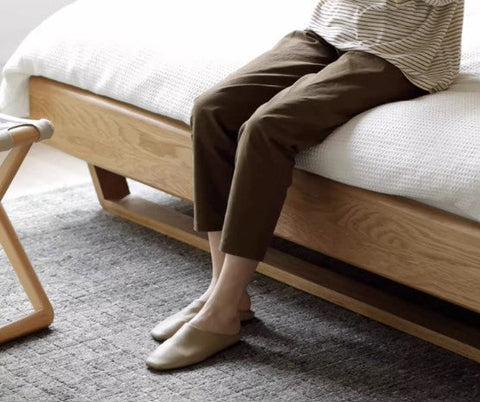 Mori Home - Rhine 懸浮橡木實木床架(白橡改橡木)