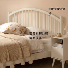 White Lily 實木床架