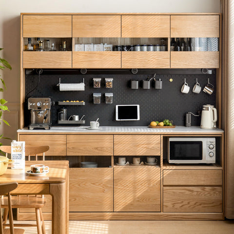 Mori Home - Nordic 組合實木餐邊櫃