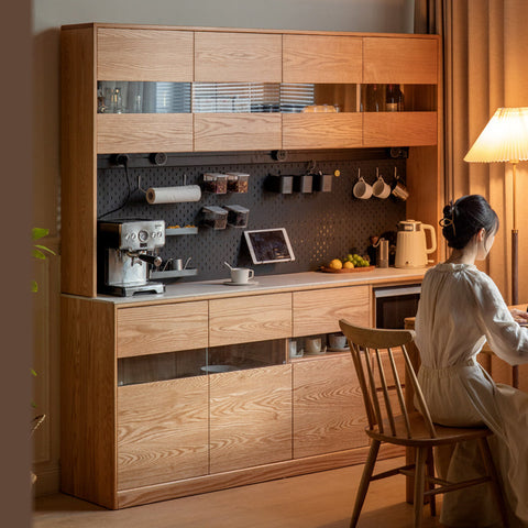 Mori Home - Nordic 組合實木餐邊櫃