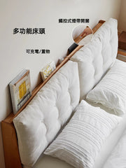 Berlin 軟包橡木油壓床 - Mori Home