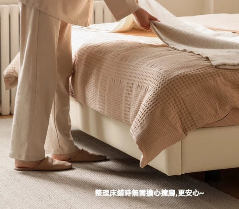 Mori Home - Bubble 奶油風懸浮真皮床架