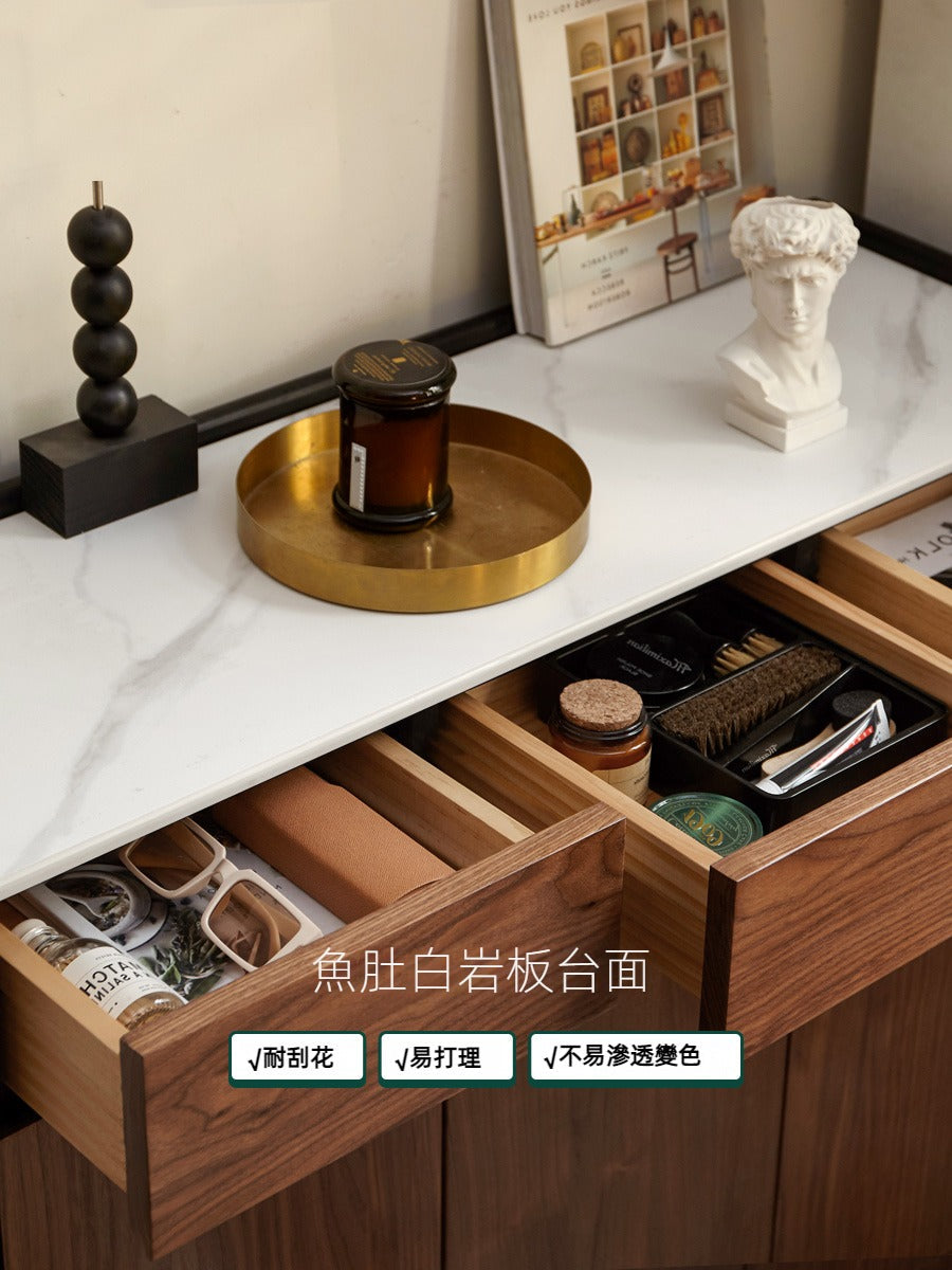 Mori Home - Walnut 岩板鞋櫃
