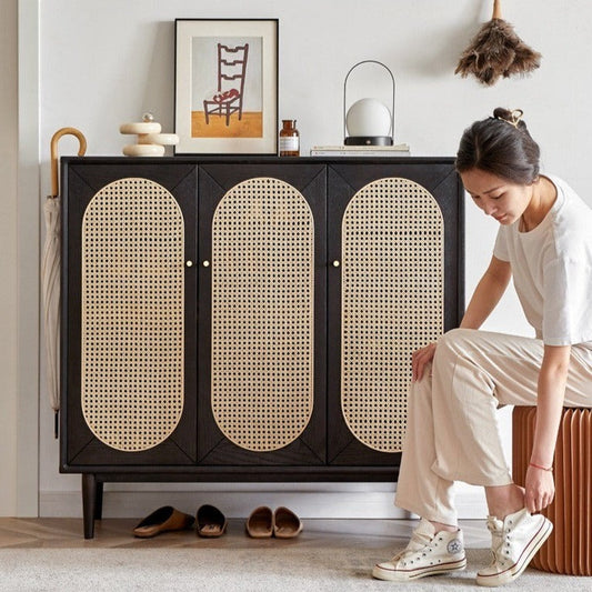Mori Home - Smoky Dark Rattan 鞋櫃