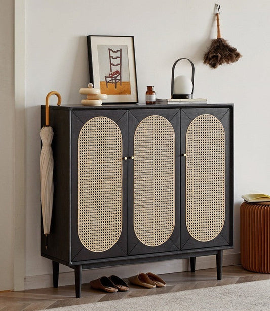 Mori Home - Smoky Dark Rattan 鞋櫃